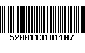 Código de Barras 5200113181107