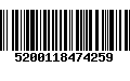 Código de Barras 5200118474259