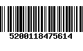 Código de Barras 5200118475614