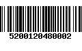 Código de Barras 5200120480002