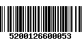 Código de Barras 5200126600053