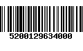 Código de Barras 5200129634000