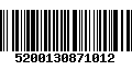 Código de Barras 5200130871012