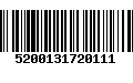 Código de Barras 5200131720111