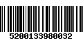 Código de Barras 5200133980032