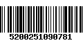 Código de Barras 5200251090781