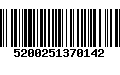 Código de Barras 5200251370142