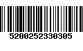 Código de Barras 5200252330305