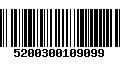 Código de Barras 5200300109099