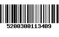 Código de Barras 5200300113409