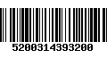 Código de Barras 5200314393200