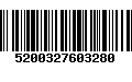 Código de Barras 5200327603280