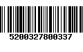 Código de Barras 5200327800337