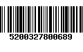 Código de Barras 5200327800689