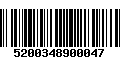 Código de Barras 5200348900047