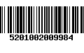 Código de Barras 5201002009984