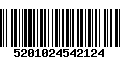 Código de Barras 5201024542124