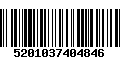 Código de Barras 5201037404846