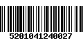 Código de Barras 5201041240027