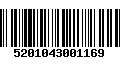 Código de Barras 5201043001169