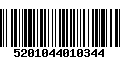 Código de Barras 5201044010344