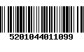 Código de Barras 5201044011099