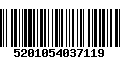 Código de Barras 5201054037119