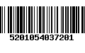Código de Barras 5201054037201