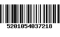 Código de Barras 5201054037218