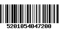 Código de Barras 5201054047200