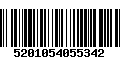 Código de Barras 5201054055342
