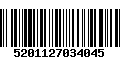 Código de Barras 5201127034045