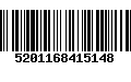 Código de Barras 5201168415148