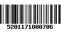 Código de Barras 5201171000706