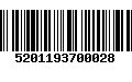 Código de Barras 5201193700028