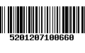 Código de Barras 5201207100660