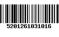 Código de Barras 5201261031016