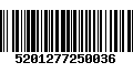 Código de Barras 5201277250036