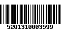 Código de Barras 5201310003599