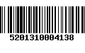 Código de Barras 5201310004138