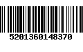 Código de Barras 5201360148370