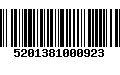 Código de Barras 5201381000923