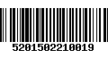 Código de Barras 5201502210019