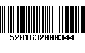 Código de Barras 5201632000344