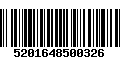 Código de Barras 5201648500326