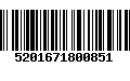 Código de Barras 5201671800851