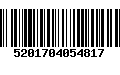 Código de Barras 5201704054817