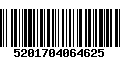 Código de Barras 5201704064625