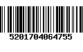 Código de Barras 5201704064755