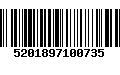 Código de Barras 5201897100735